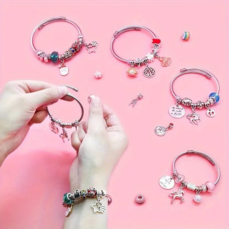 🎅Sale Off 49%🎁 Girls Charm Bracelet Making Kit
