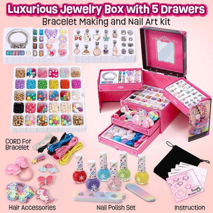 🎅Sale Off 49%🎁 Girls Charm Bracelet Making Kit