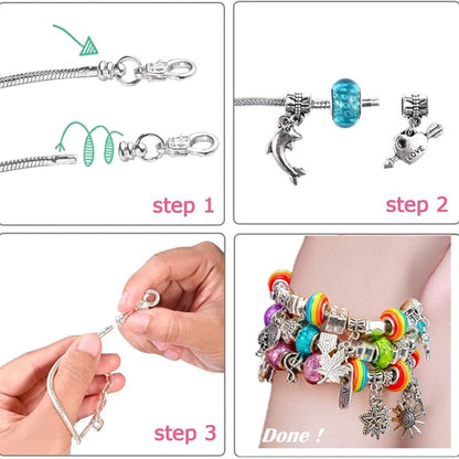 🎅Sale Off 49%🎁 Girls Charm Bracelet Making Kit