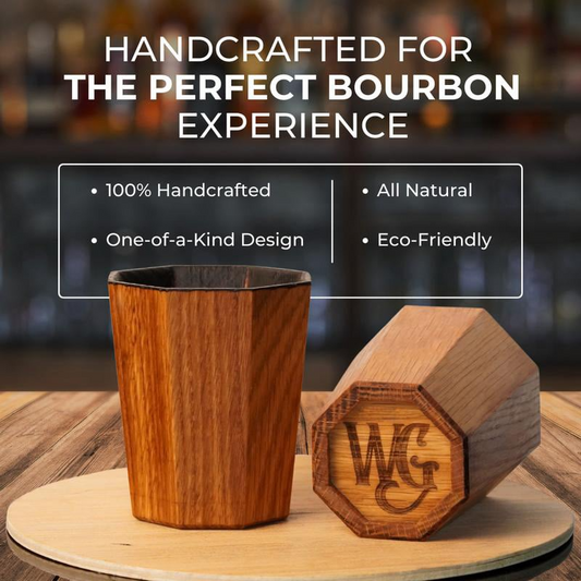 Whiskey Grail - Handmade Charred Oak Bourbon Glass: Experience The Barrel Aged Flavor
